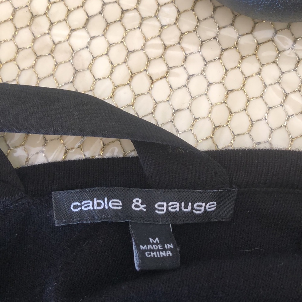 Black Sweater with Cross Back Detail - Picture 4 of 4